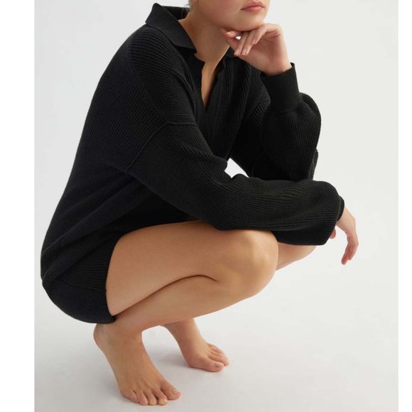 NEW LaBeca Black Knit Romper size M/L 10-14 SO SOFT! - Picture 6 of 14